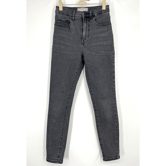 NWOT Everlane High Rise Skinny Jeans in Black 26 - Picture 2 of 6